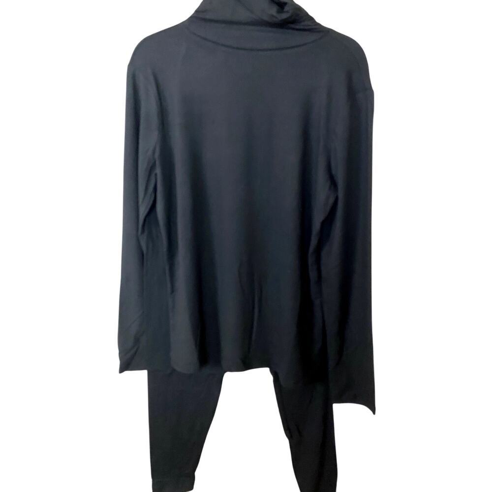 Zenana Black Mock Neck Top & Leggings Set - Sz. 1X - 3X (Boutique) - Picture 1 of 4
